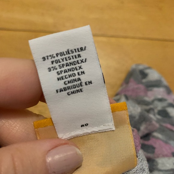 New RUBY RD Blotchy print Gray Lavender DRESS size M Brushed Cozy Fabric NWT - Picture 5 of 9